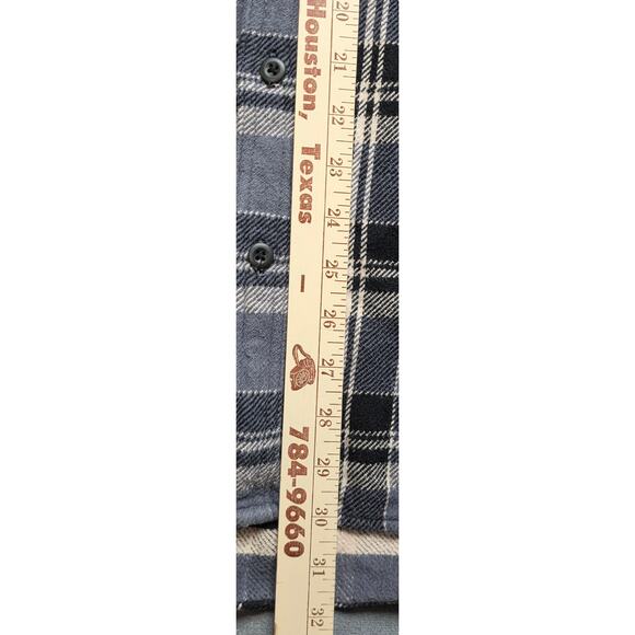 American Eagle Heavy Flannel Men 2X XXL Plaid Pockets Chore Big‎ Mac Outdoor - Picture 4 of 6